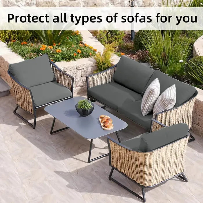 Stretch Sofa Cushion Covers Set (4 / 8 / 12/ 16 PCS)