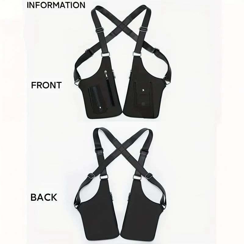 Premium Leather Adjustable Underarm Shoulder Bag for Men & Women