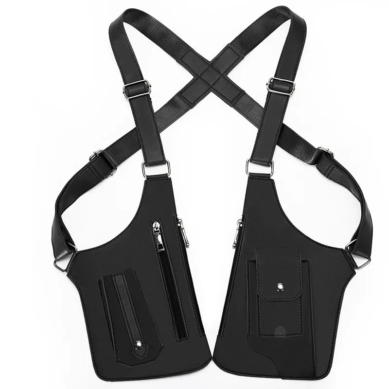 Premium Leather Adjustable Underarm Shoulder Bag for Men & Women
