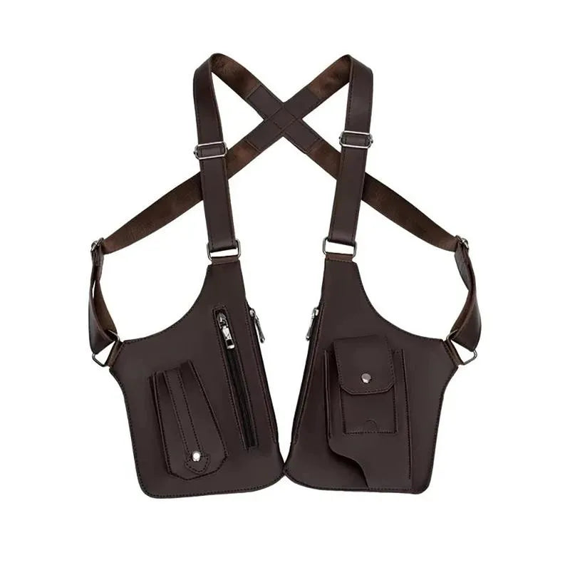 Premium Leather Adjustable Underarm Shoulder Bag for Men & Women
