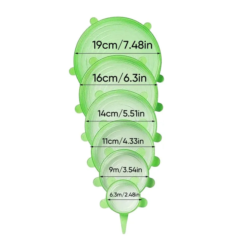 High-Elastic Silicone Fresh-Keeping Lids