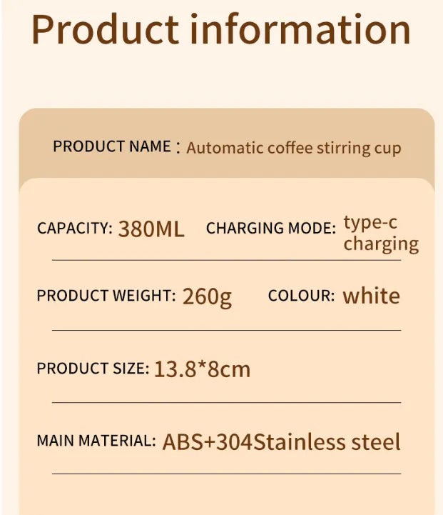 Magnetic Automatic Mixing Cup