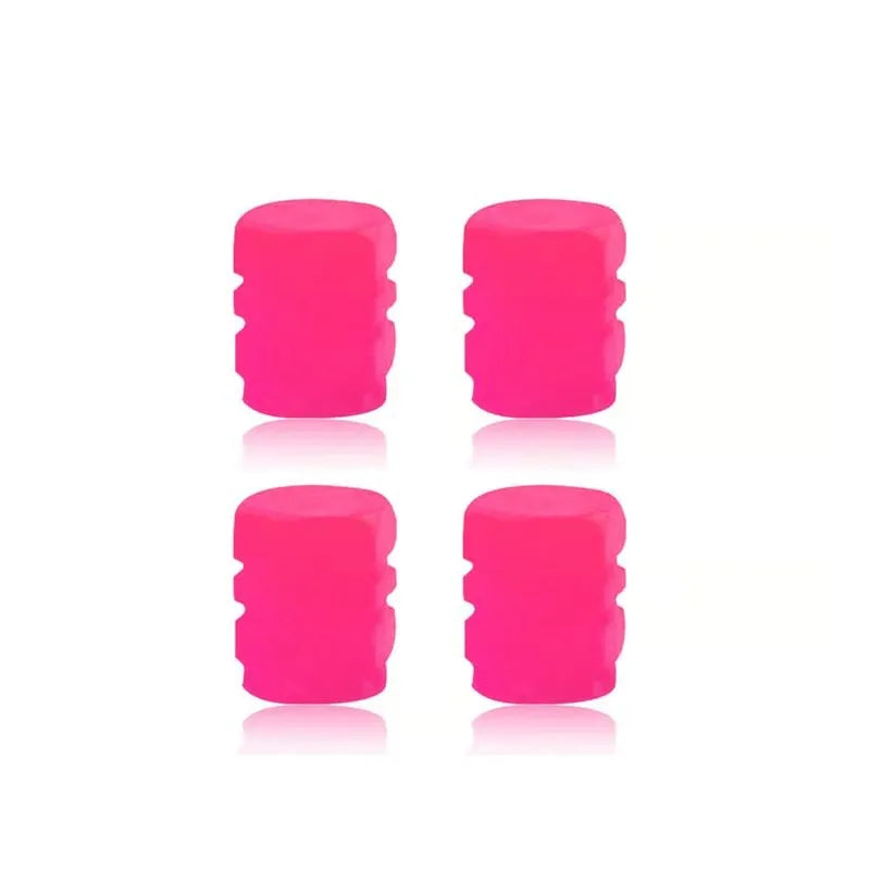 Universal Fluorescent Tire Valve Caps (4 PCS/Set)