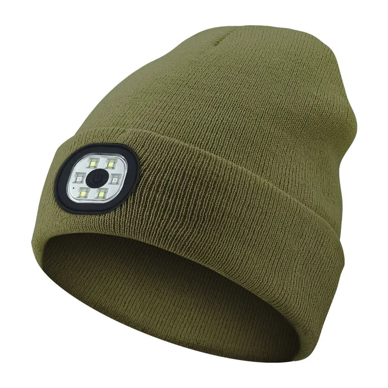 🎄LED illuminated headlamp for knitted hats