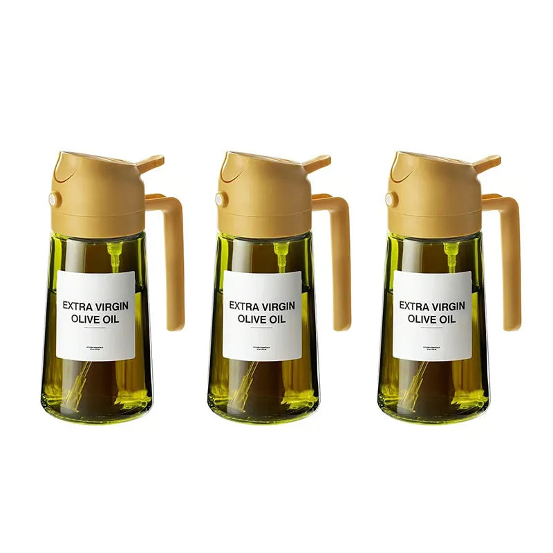 2-in-1 Glass Oil Spray and Pour Bottle