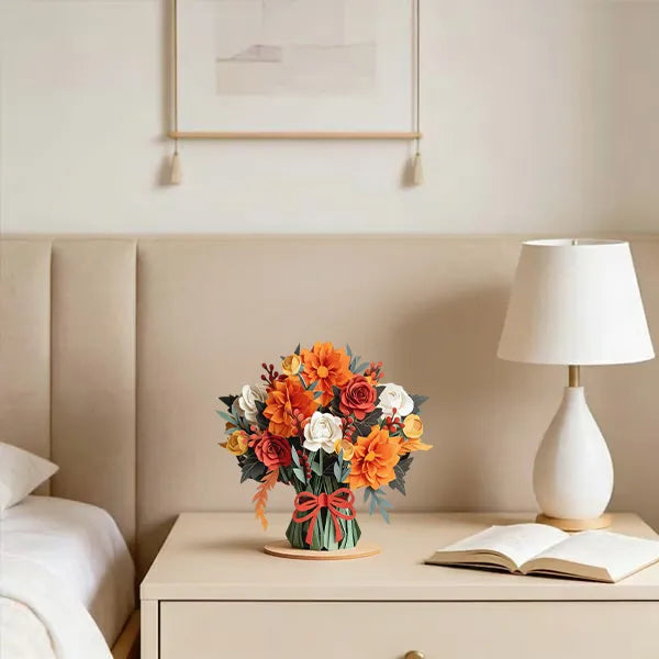 💌2-in-1 Gift & Décor for Every Moment🌸3D Flower Bouquet Pop Up Card