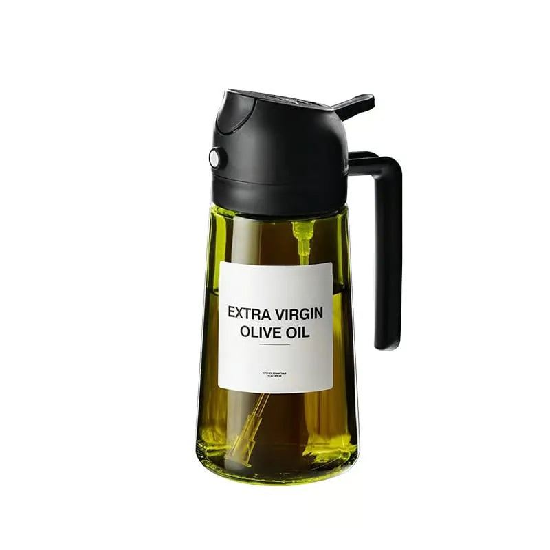 2-in-1 Glass Oil Spray and Pour Bottle