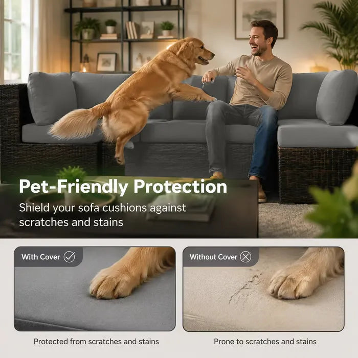 Stretch Sofa Cushion Covers Set (4 / 8 / 12/ 16 PCS)