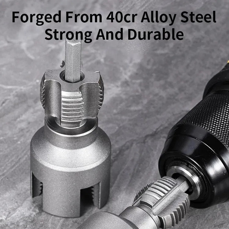 Integrated Internal & External Pipe Threading Tool