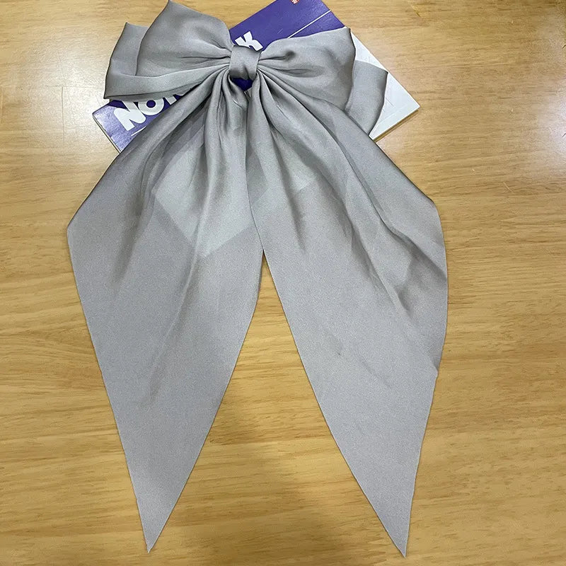💥Flash Sale🔥Large Bow Hair Clip for Women – Wedding & Everyday Ponytail Accessory with Long Tail