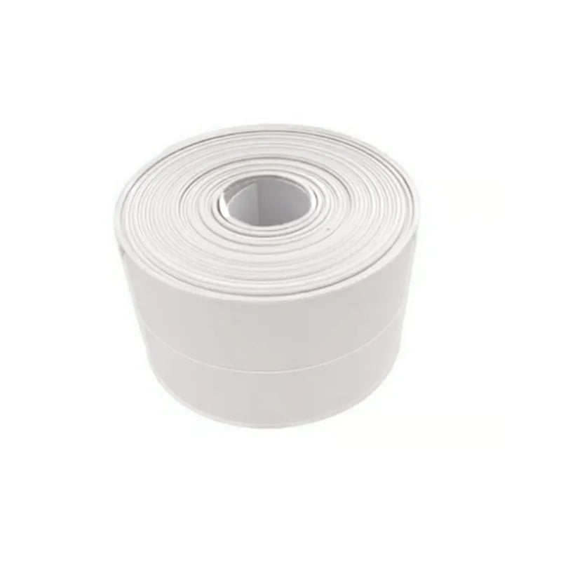 Self-adhesive, waterproof white sealing tape – 3.2 m – Durable sealing for bathroom and kitchen