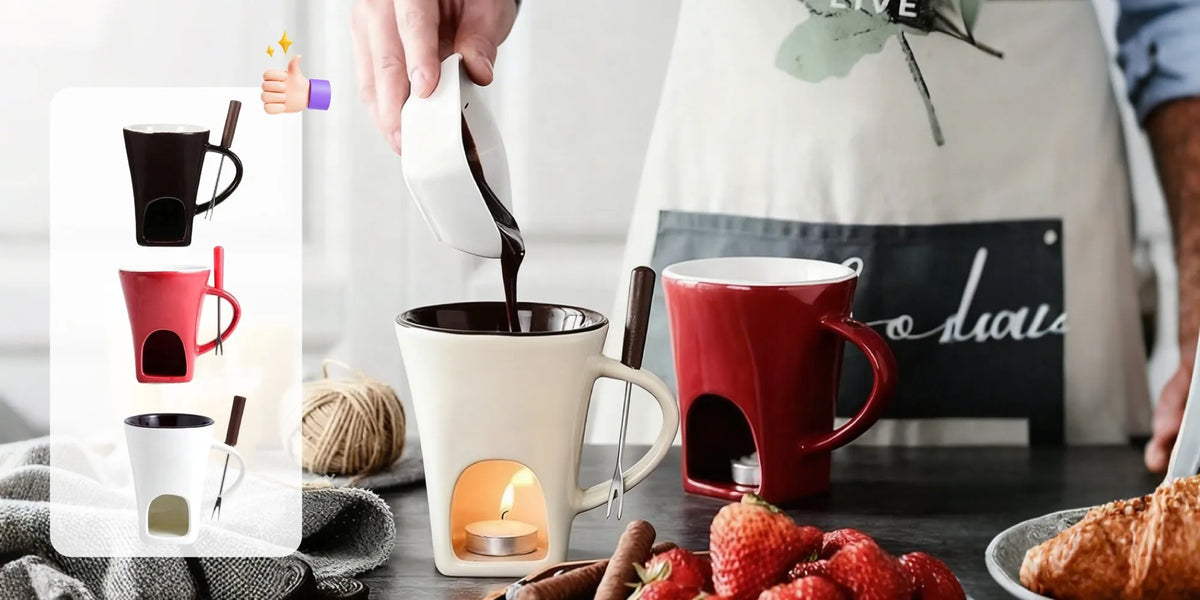 Multi-Functional Ceramic Fondue Mug