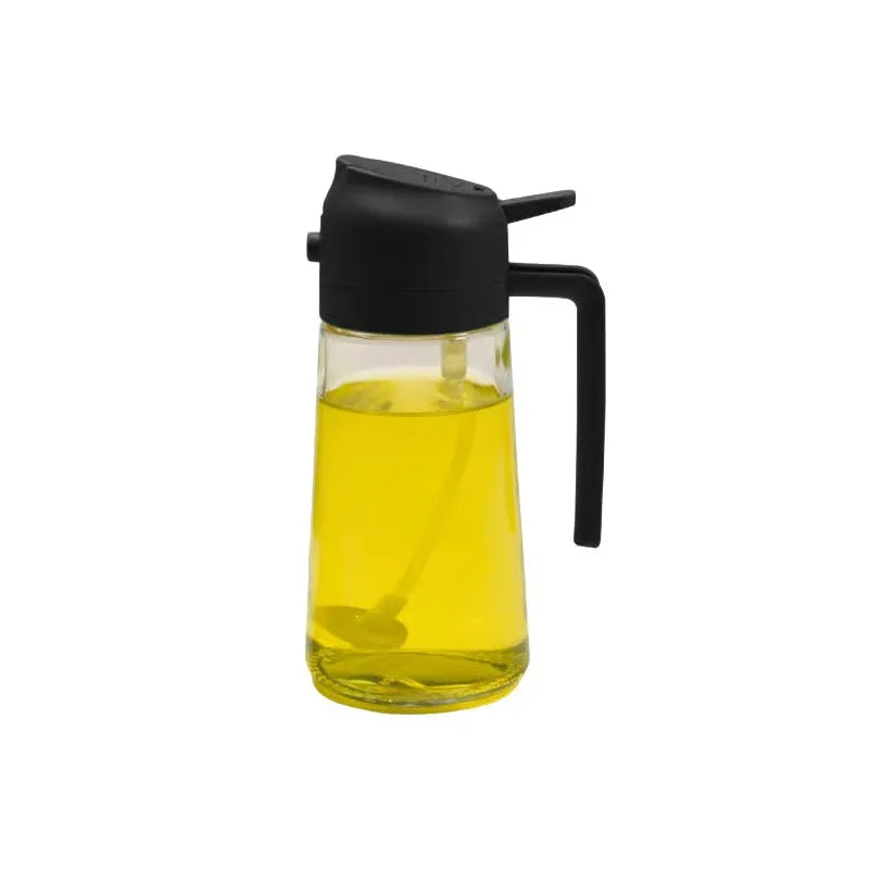 2-in-1 Glass Oil Spray and Pour Bottle
