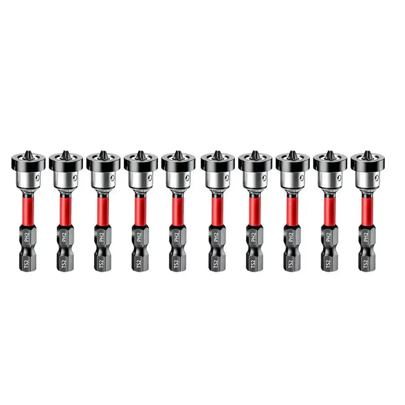 🔩5pcs Drywall Bit Attachment with Depth Stop, PH2 Magnetic Drywall Screwdriver Bits