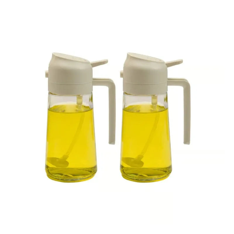 2-in-1 Glass Oil Spray and Pour Bottle
