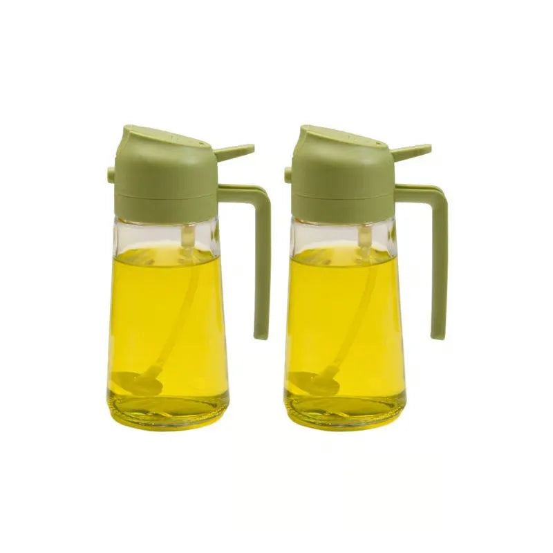2-in-1 Glass Oil Spray and Pour Bottle
