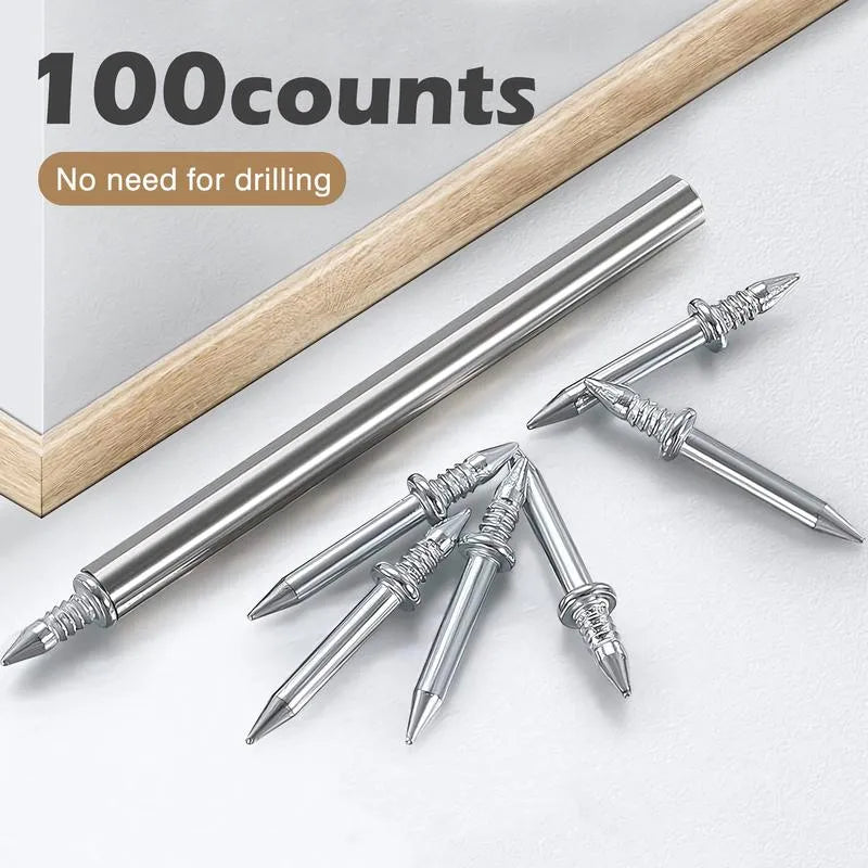 Double-Headed Skirting Thread Seamless Nail Non Marking