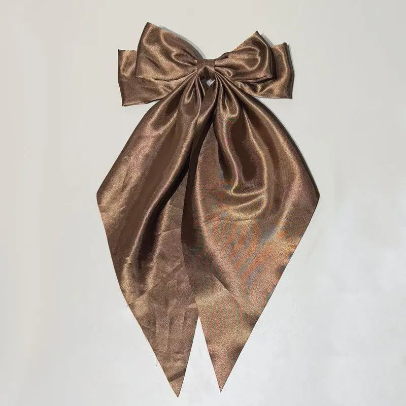 💥Flash Sale🔥Large Bow Hair Clip for Women – Wedding & Everyday Ponytail Accessory with Long Tail