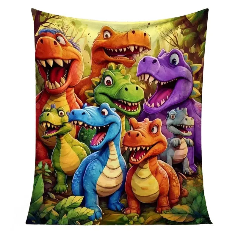 Cloud-Soft Dinosaur Blanket