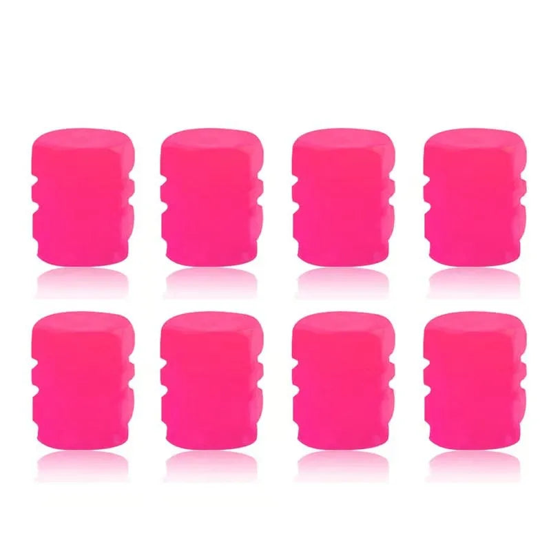 Universal Fluorescent Tire Valve Caps (4 PCS/Set)