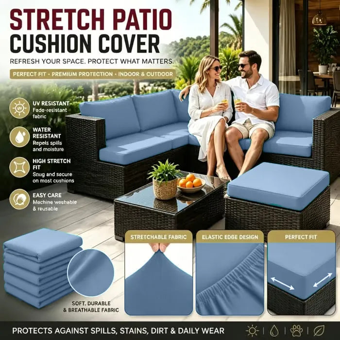 Stretch Sofa Cushion Covers Set (4 / 8 / 12/ 16 PCS)